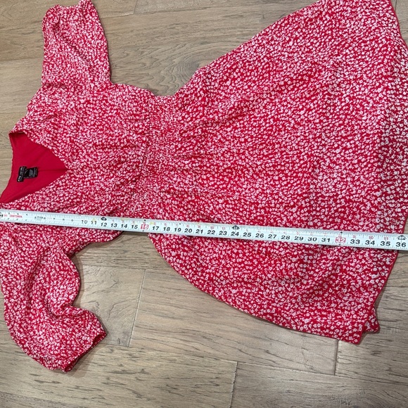 Kate and Lily Red Floral Midi Dress Size 12P - Picture 6 of 10